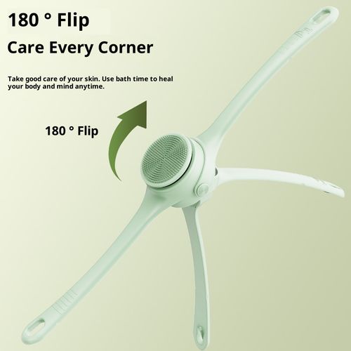 Double Handle Electric Rotary Multifunctional Waterproof Bath Brush Rubbing Gadget Scrubbing Towel