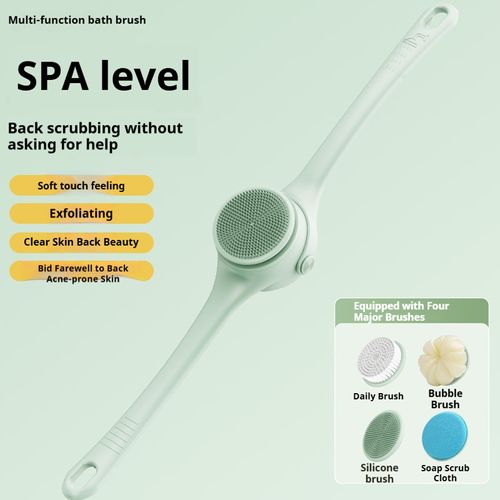 Double Handle Electric Rotary Multifunctional Waterproof Bath Brush Rubbing Gadget Scrubbing Towel