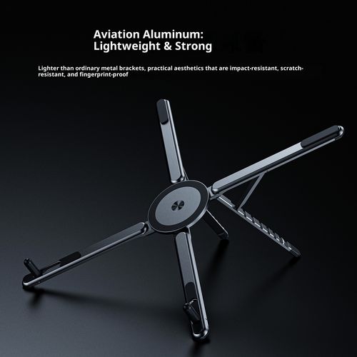 New Magnetic Phone Holder: Handheld or Desktop Multi-Function Stand for Phones, Tablets, and Laptops - Universal Aluminum Alloy Design