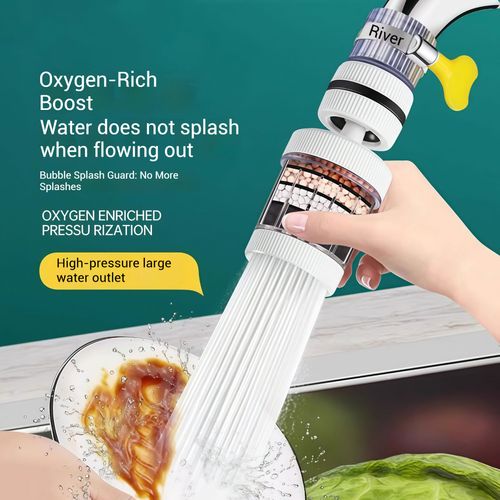Universal Faucet Water Filter - Household Tap Water Splash-Proof Showerhead Water Filter