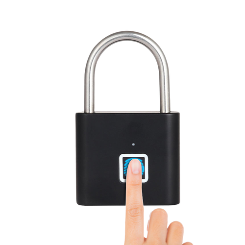 Intelligent Zinc Alloy Padlock Waterproof Anti-Theft Keyless Fingerprint Lock