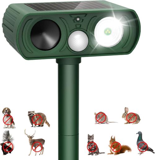 Solar Ultrasonic Animal Scare Repellent