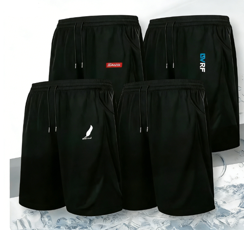 4-Pieces set Men's Breathable Quick-Drying Comfortable Elastic 5-Point Shorts