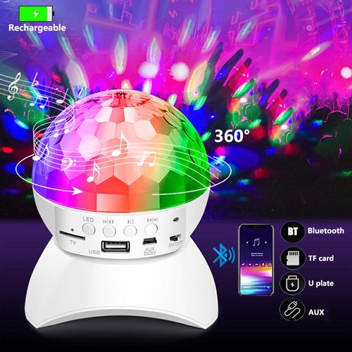 Sound Control LED Star Night Light Music Player LED Projector Speaker Light