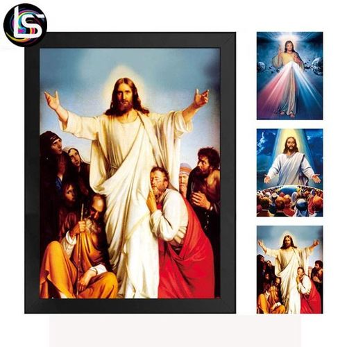 3D Hologram Picture of Lenticular Flip Deep Effect Pictures of Jesus Christ Picture