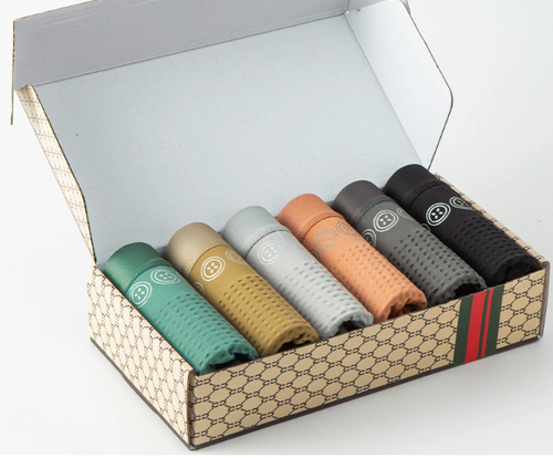 6-Pieces set Moisture Wicking Soft Male Panties Underwear Quick Dry Breathable