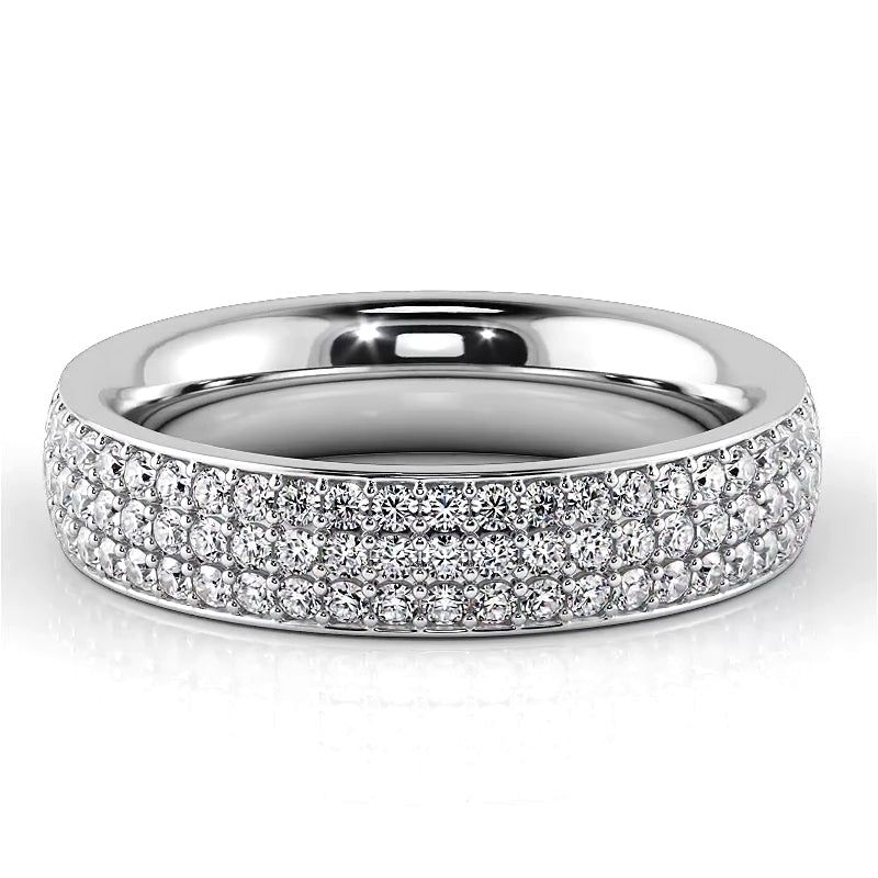 1.18 ct. Round Diamond Eternity Wedding Ring  Design Your Own Ring