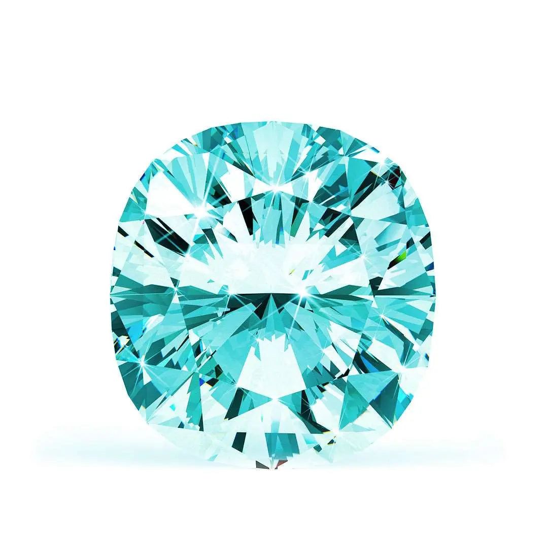 0.60 Ct. Blue Cushion Lab-Grown CVD Diamond Design Your Own Diamond Ring