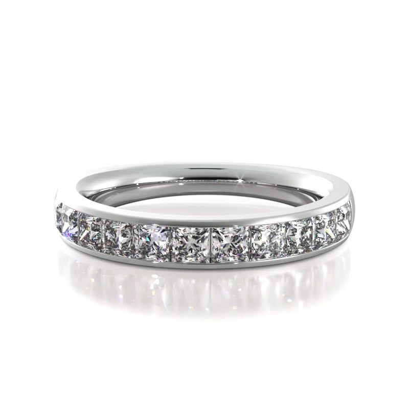 1.10 ct. Princess Diamond Wedding Band  Design Your Own Wedding Ring