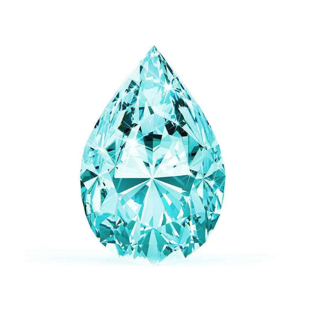 0.55 Ct. Blue Pear Lab-Grown CVD Diamond Design Your Own Diamond Ring