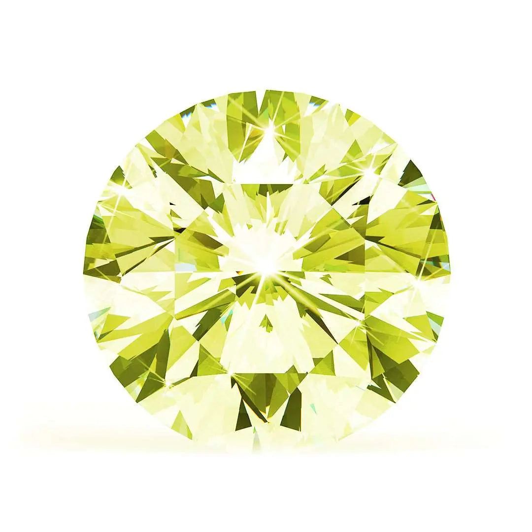 0.85 Ct. Yellow Round Brilliant Lab-Grown CVD Diamond