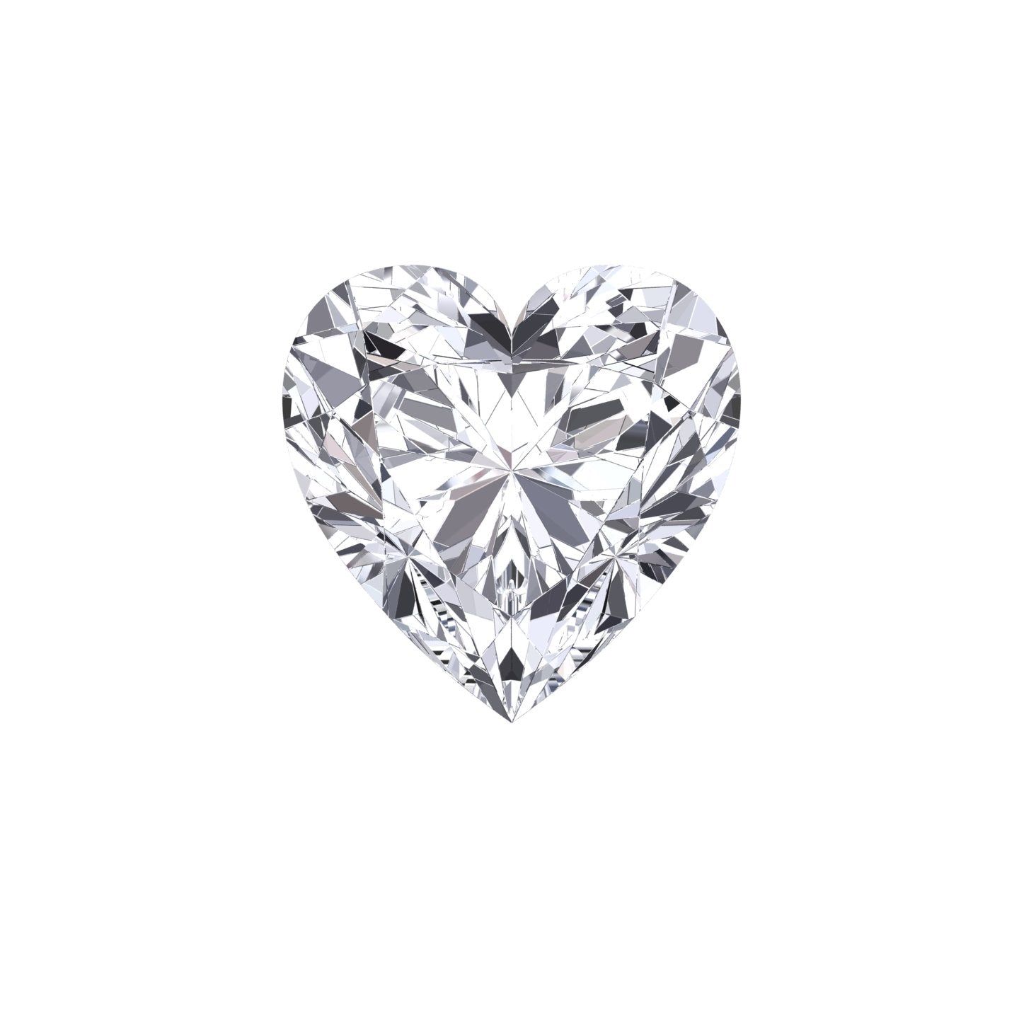 Heart Shape Moissanite Loose Stone  Custom Engagement Rings For Women