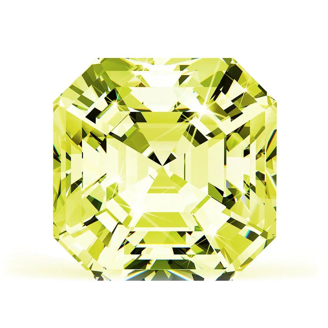 Lab Grown Diamond Grower and Supplier CA  2.25 Ct. Yellow Asscher Lab-Grown CVD Diamond  Build Your Own Wedding Ring