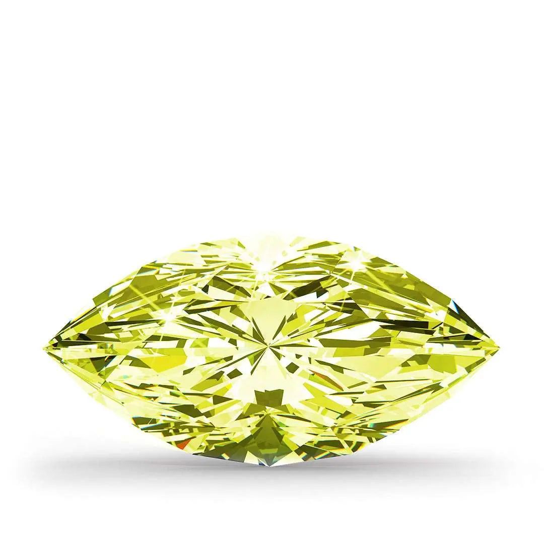 0.90 Ct. Yellow Marquise Lab-Grown CVD Diamond