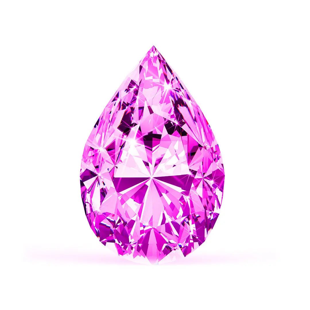 4.00 Ct. Pink Pear Lab-Grown CVD Diamond  Engagement Ring Customize Your Own