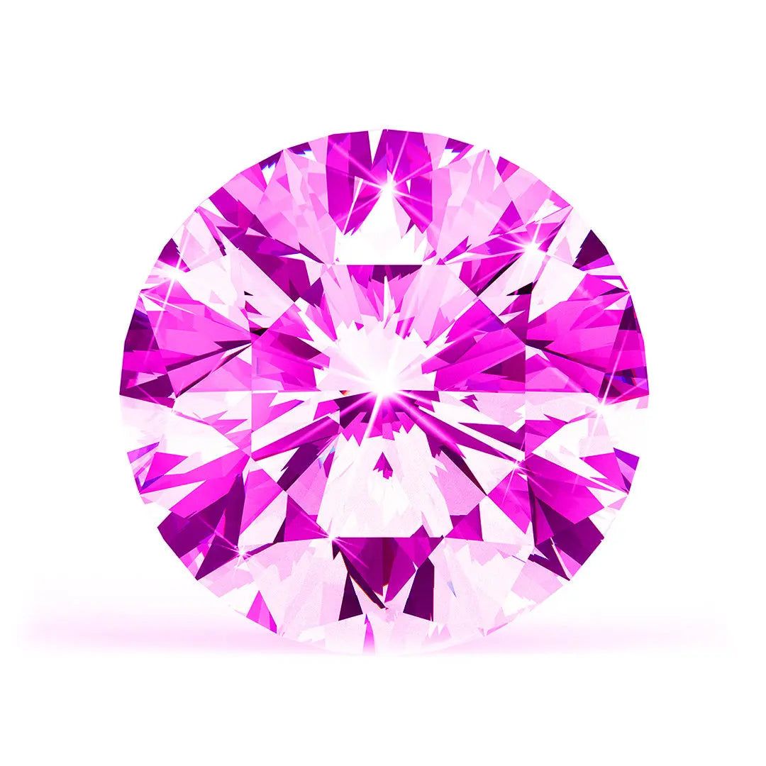 0.95 Ct. Pink Round Brilliant Lab-Grown CVD Diamond  Design My Engagement Ring Online