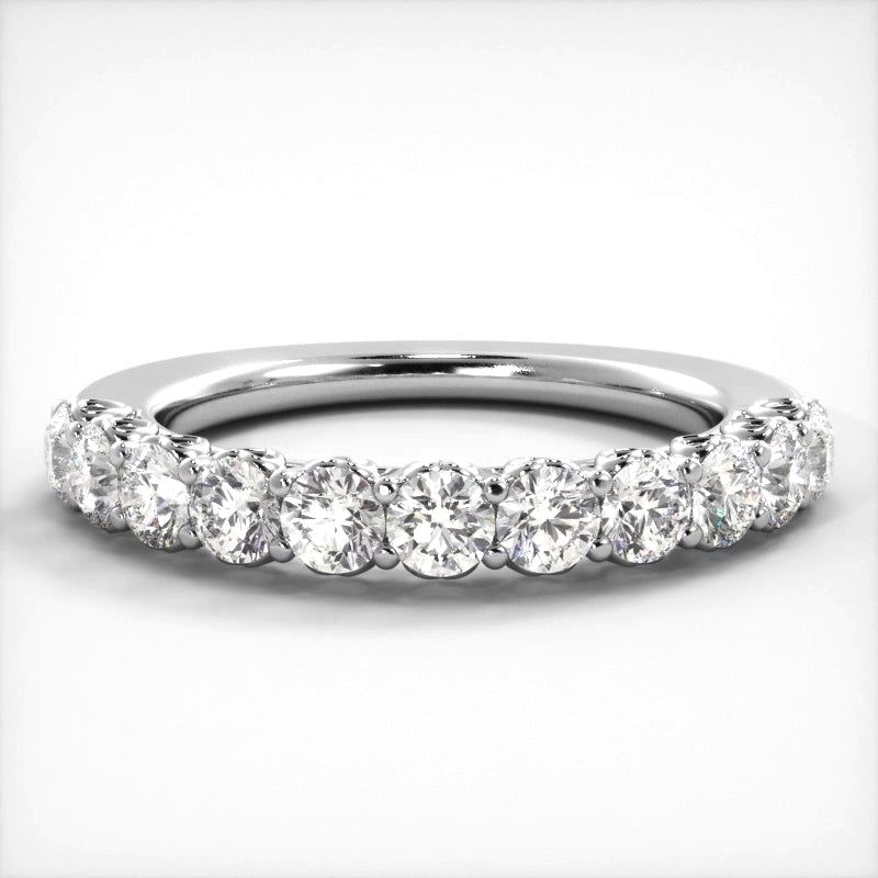 1.16 ct. Round Diamond Shared Prong Wedding Band  Design Your Own Ring