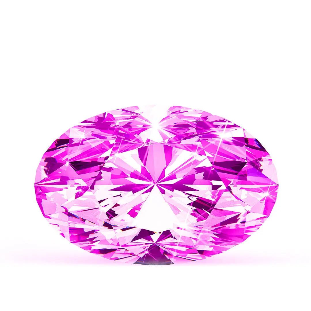 4.00 Ct. Pink Oval Lab-Grown CVD Diamond  Customize Your Engagement Ring