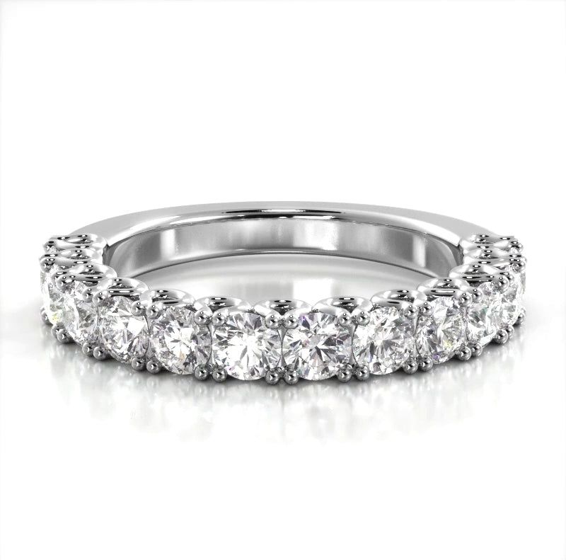 1.26 ct. Round Diamond Wedding Band  Custom Bridal Jewelry