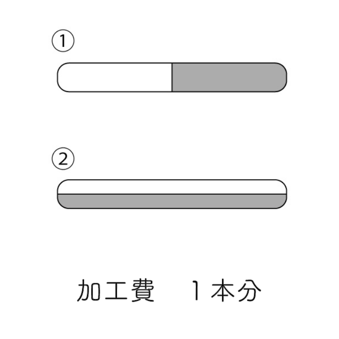 ハーフダイヤバー加工費【ハーフテクスチャー】