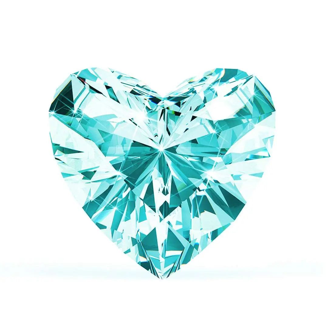 0.45 Ct. Blue Heart Lab-Grown CVD Diamond