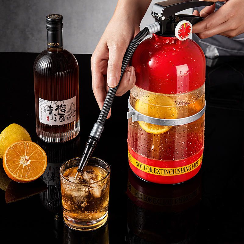 Wine pot 1.5 - 3 liters, household beer hand - pressed fire extinguisher - shaped detachable wine tool, mini water dispenser, bar tool