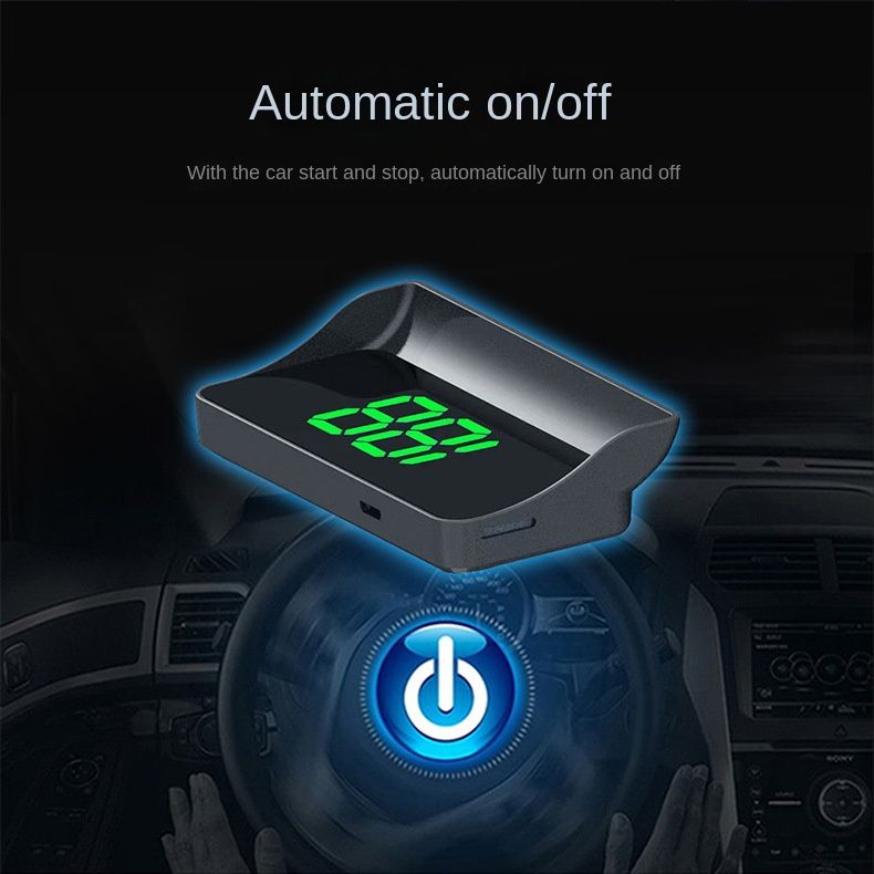 W 1 New In - car HUD Head - up Display Global Positioning System Speedometer with Speed Display in KMH-MPH