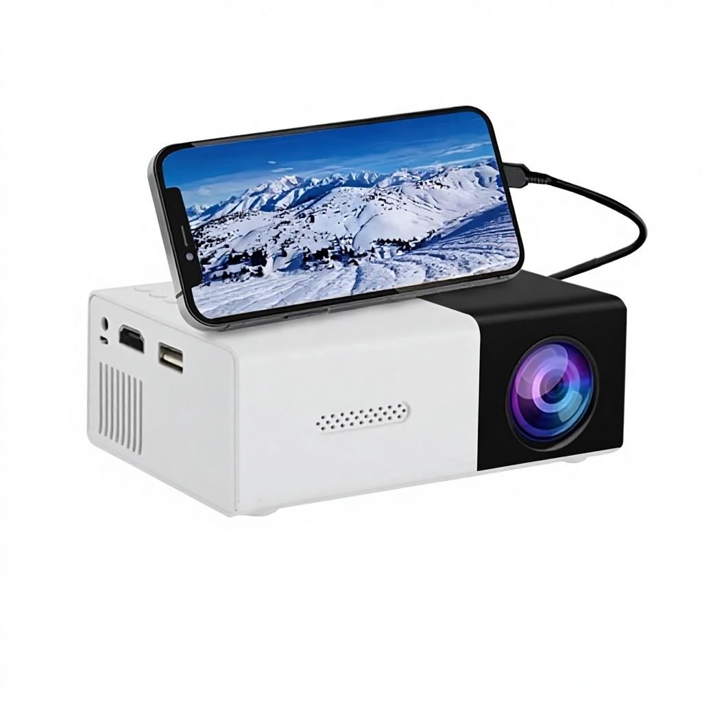 Home Theater CRT Projector, 1080 P High-Definition, Mini Portable, with Built-in 3 D Function
