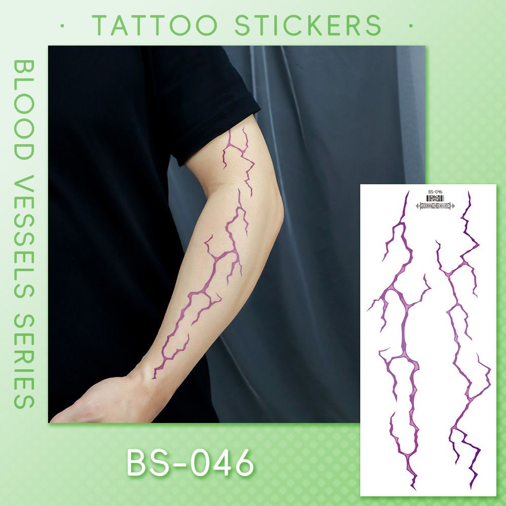 10-piece waterproof Stream-of-consciousness popular American cross colorful tattoos