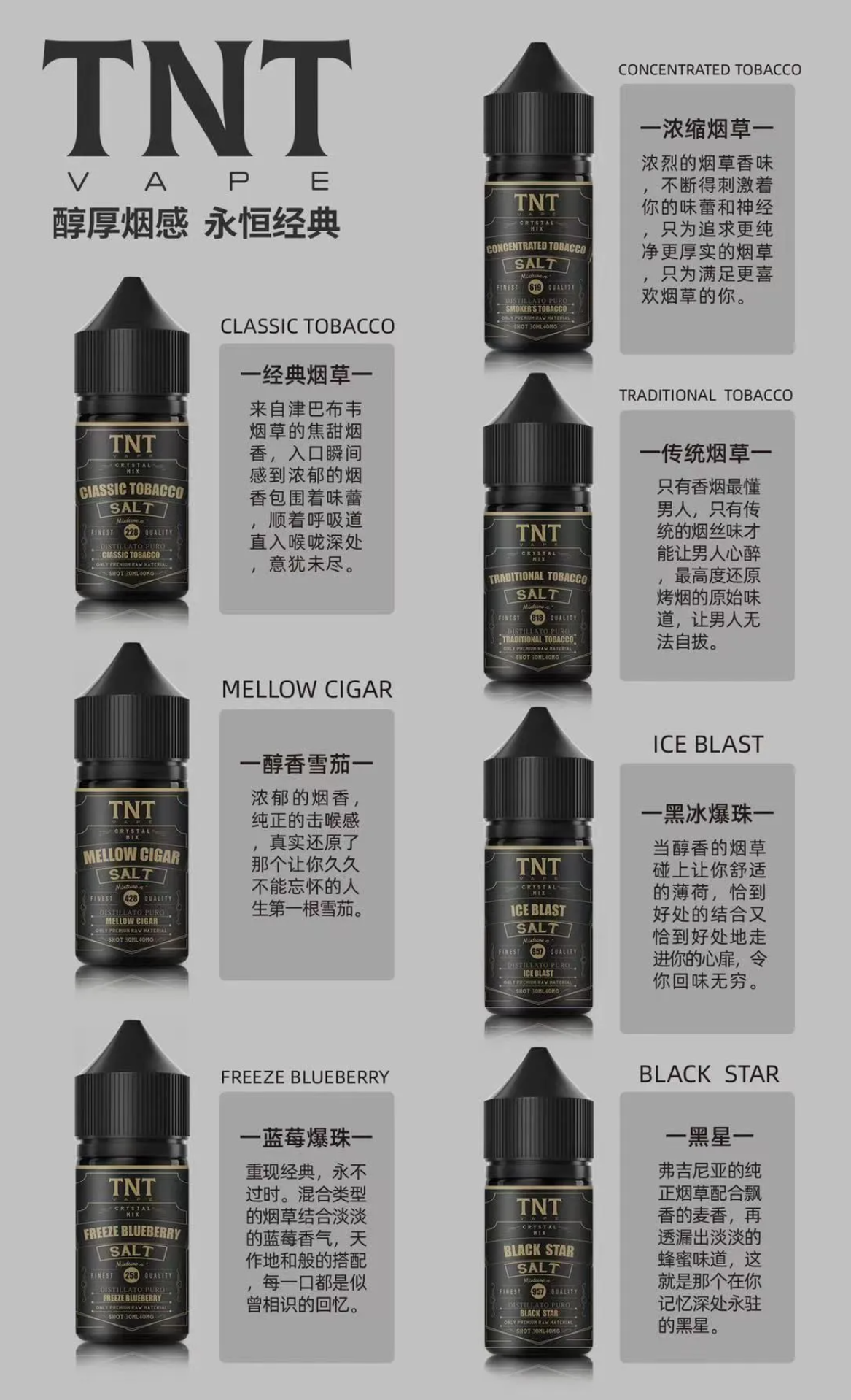 TNT煙油 30ml搭配大容量，入口節奏與口味更好判斷