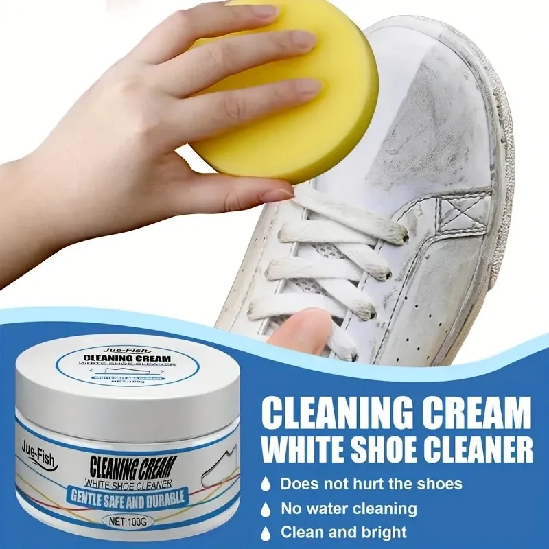 Creme de limpeza para calçados brancos