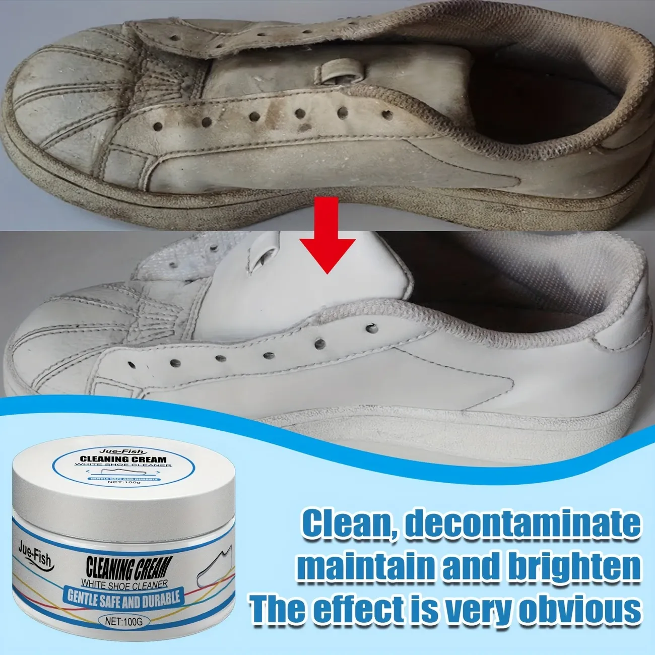 Creme de limpeza para calçados brancos