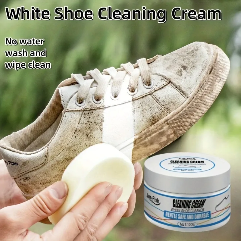 Creme de limpeza para calçados brancos