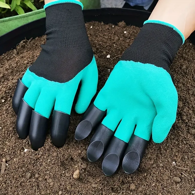 Luvas de jardim com garras: cavar, plantar, ervas daninhas e sementes com facilidade – proteja seus dedos e unhas!