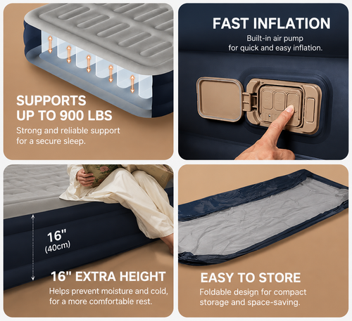 Cloud-Like Comfort Anywhere – Inflates Itself in Minutes!