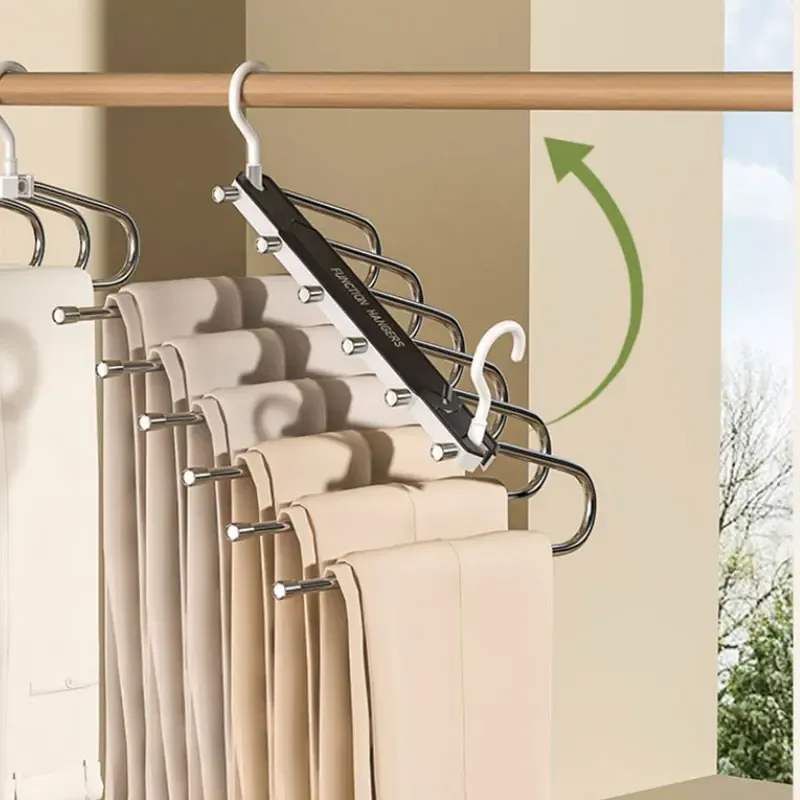 One Hanger, 5 Pairs of Pants – Your Closet Just Got Way Bigger!