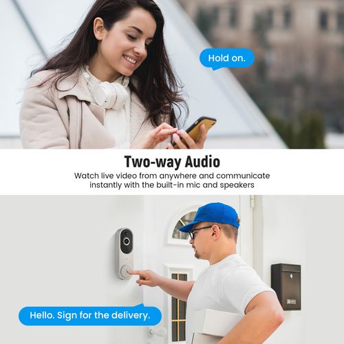 Who's at the Door? See, Hear, and Speak – From Anywhere!