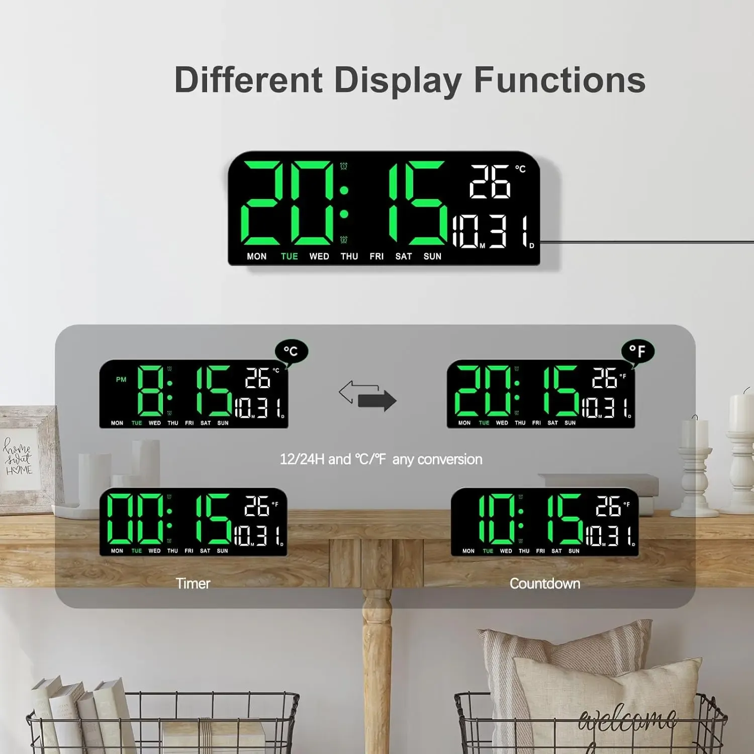 Timeless Design, Modern Function – The Clock That Does It All!