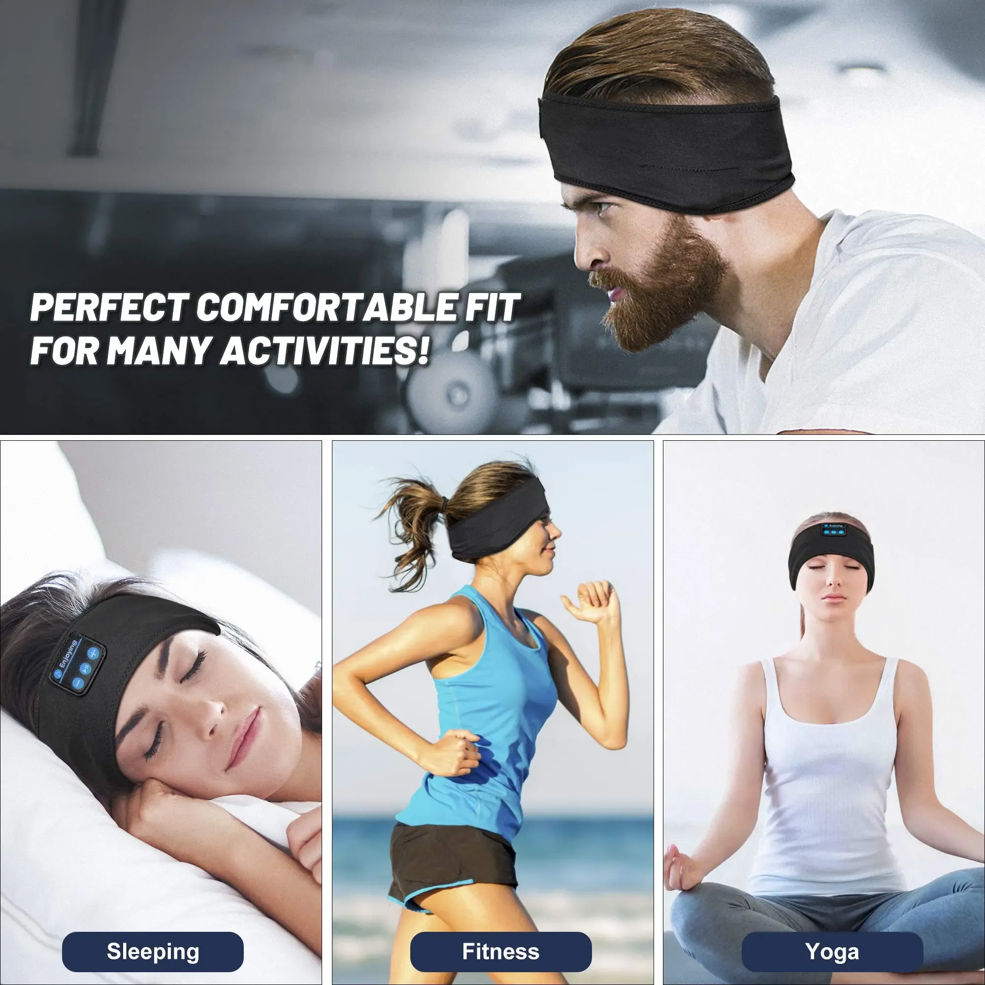 Sleep Better, Run Farther, Travel Smarter – All in One Headband!