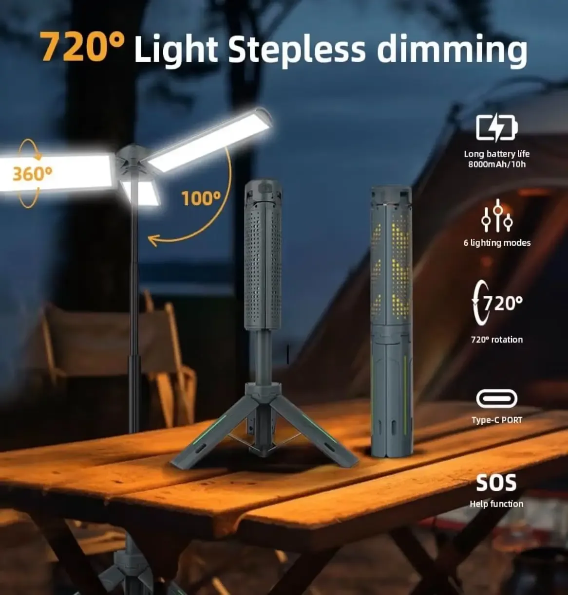 3 Heads, 3000 Lumens, 1 Stand – Light Up Any Space, Anywhere!