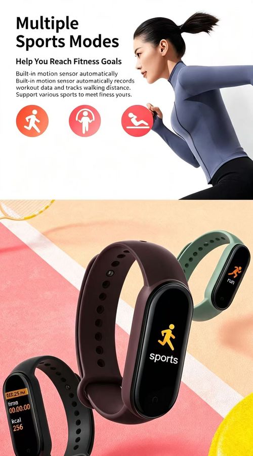 Smart Bracelet Fitness Tracker Heart Rate Sleep Monitor Sport Wristband For Men Women