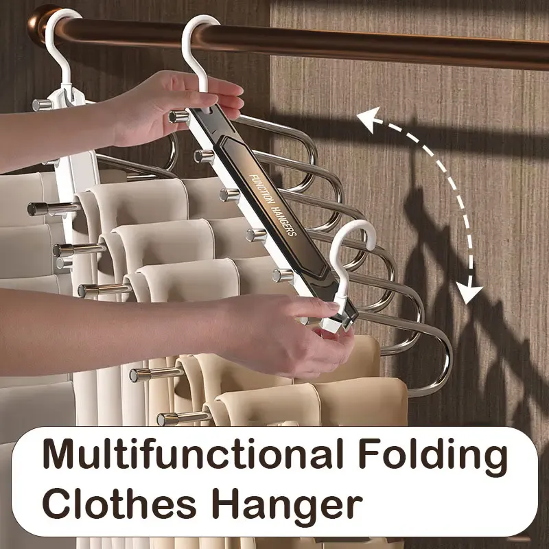 One Hanger, 5 Pairs of Pants – Your Closet Just Got Way Bigger!
