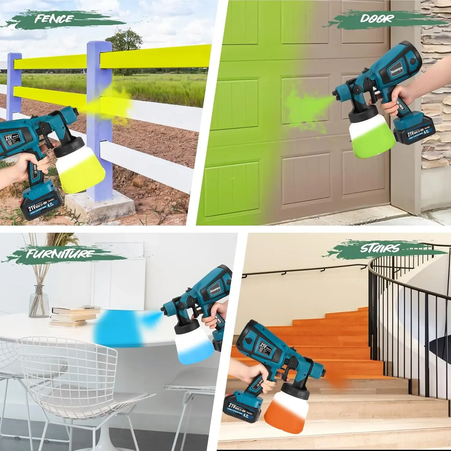 Spray Like a Pro – No Cords, No Compressor, No Limits!