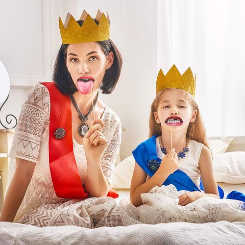Interesting lip photography props, interesting mouth DIY set with wooden sticks, selfie props accessories suitable for birthdays, weddings, graduation, Halloween parties, 20 lips