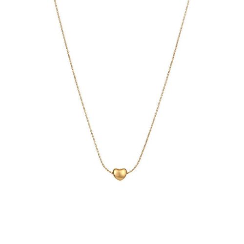 Minimally exquisite niche light luxury love necklace pendant necklace that does not fade 18K rose gold titanium steel lock chain for women