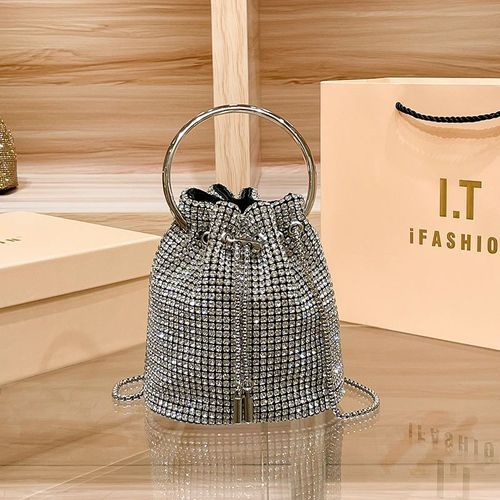 Rhinestone Evening Bag Bling Purse Sparkly Diamond Clutch Purse for Women Shoulder Handbag Cocktail Party Wedding Prom