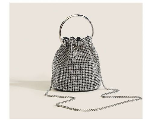 Rhinestone Evening Bag Bling Purse Sparkly Diamond Clutch Purse for Women Shoulder Handbag Cocktail Party Wedding Prom