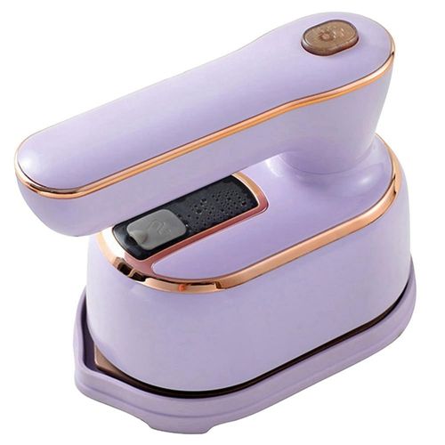 Travel Steamer for Clothes, 180° Rotary Garment Iron, 2in1 Dry and Wet Steamers, Portable Handheld Garment Irons, Wrinkle Remover Steamer Iron with Tip, Mini Electric Irons for Travel Home (Purple)