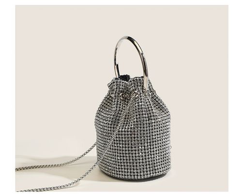 Rhinestone Evening Bag Bling Purse Sparkly Diamond Clutch Purse for Women Shoulder Handbag Cocktail Party Wedding Prom