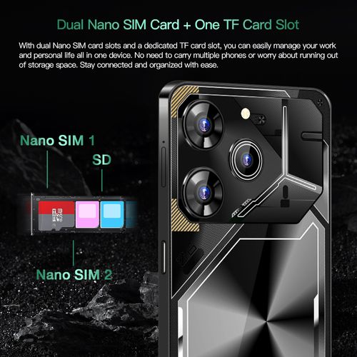 New Povo 6 Pro Android 7.3-inch large-screen 16+1T model (a hot-selling product) smart phone